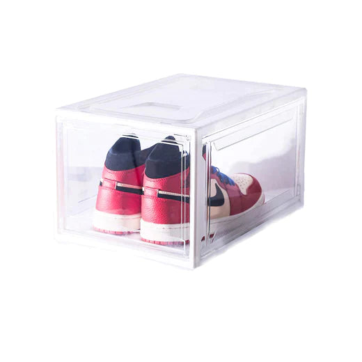 Caja Organizadora De Zapatos Blanca Transparente (Caja Unitaria)