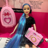 Barbie Viajera De Cabello Azul + Envio Gratis