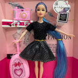 Barbie Viajera De Cabello Azul + Envio Gratis